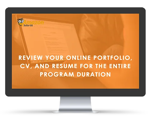 Online portfolio, CV, and resume review for the entire program duration